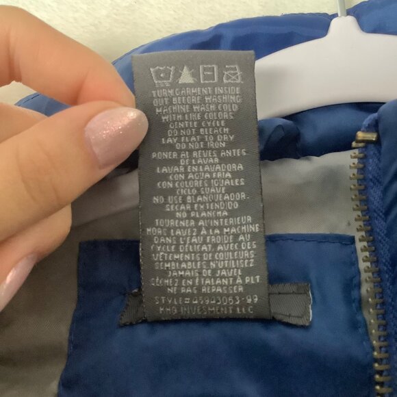 Kenneth Cole Reaction Quilted Puffer Vest Boy Size 4T Blue Winter Fall - Picture 5 of 7